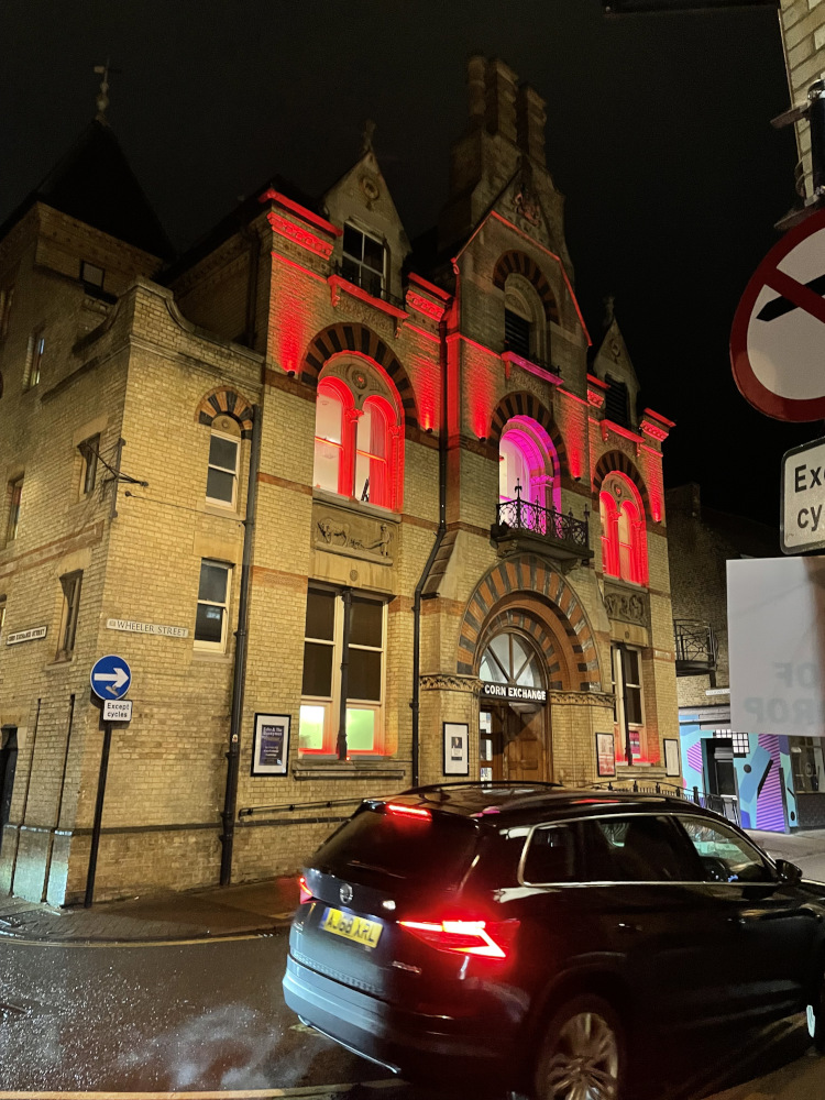 The Cambridge corn exchange in all its glory